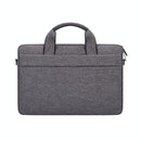 Portable Laptop Tablet Bag - 15.4 Inch Double Side Pockets Soft Handle Oxford Cloth - Navy Blue