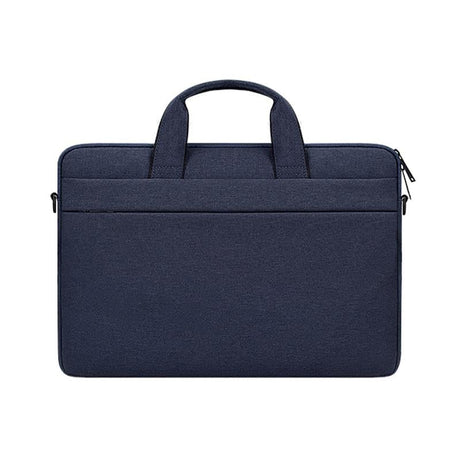 Portable Laptop Tablet Bag - 15.6 Inch Double Side Pockets Soft Handle Oxford Cloth - Deep Space Gray - Navy Blue