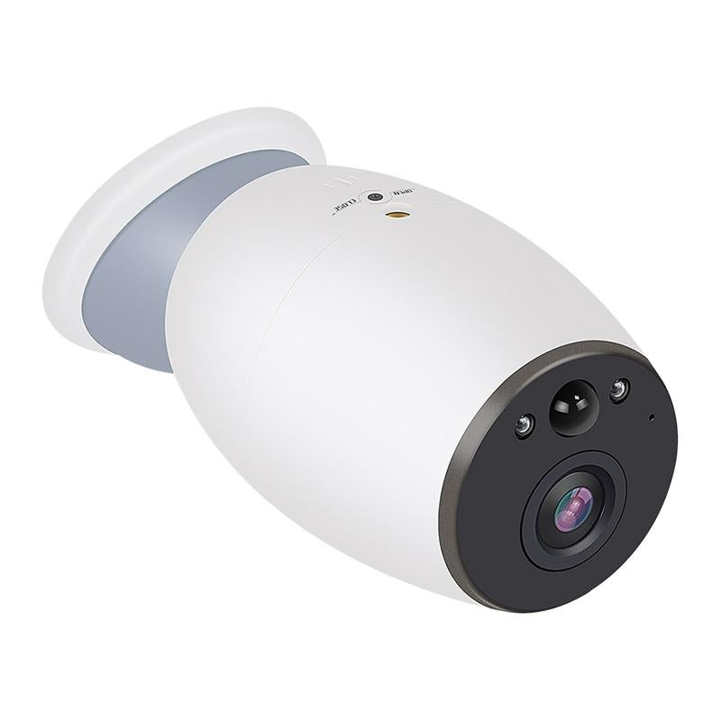 Wireless Smart Camera With Night Vision And Two-Way Audio - Magnet Mount - White