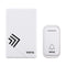 Home Music Remote Control Wireless Doorbell With 38 Polyphony Sounds White