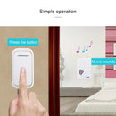 Home Music Remote Control Wireless Doorbell With 38 Polyphony Sounds White