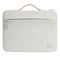 Waterproof Laptop Sleeve Bag With Zipper - Handheld - Beige White