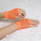 12 Pair Fishnet Gloves Fingerless Wrist Length 70s 80s Costume Party - Orange