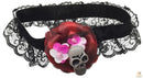 Skull & Rose Leg Garter Skeleton Halloween Costume Party Lace Accessory