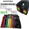 2x Mens Suspenders Braces Adjustable Strong Clip On Elastic Formal Wedding Slim - Rainbow