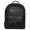 Futura Mens Leather Laptop Backpack School Shoulder Bag Front Pocket - Black