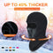 Thermal Fleece Balaclava Windproof Breathable Ski Face Mask Hood Warm Weather - Burgundy