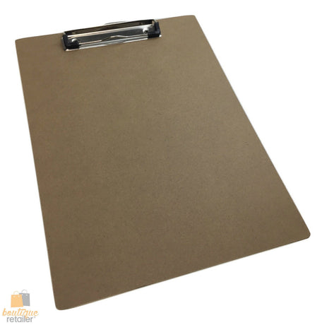 WOODEN A4 CLIPBOARD Hardboard Menu Clip Office Restaurant Writing Board Holder