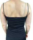 Womens Camisole Top Cami Strap Top Singlet Summer Basic Tank Shirt - Black - 10-12