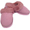 100% Sheepskin Moccasin Slippers Winter Genuine Scuffs Slip On Mens Womens - Pink (with fur) - 10