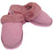 100% Sheepskin Moccasin Slippers Winter Genuine Scuffs Slip On Mens Womens - Pink (with fur) - 10