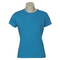 Womens Plain Ladies T SHIRT 100% COTTON Basic Tee Casual Top Size 6-24 T-Shirt - Cyan Blue - 10