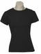 Womens Plain Ladies T SHIRT 100% COTTON Basic Tee Casual Top Size 6-24 T-Shirt - Black - 12