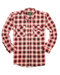 Mens 100% Cotton Flannelette Shirt Long Sleeve Check Authentic Flannel - Red/Navy