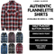 Mens Half Placket Flannelette Long Sleeve Pullover Shirt 100% Cotton Check Authentic Flannel  - Black/Purple - S