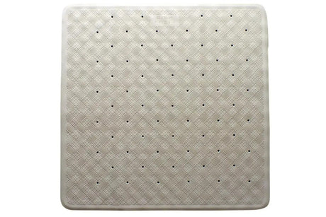 Square Anti Slip Loofah Shower Rug Non Slip Bathroom Bath Mat Water Drains