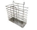 Stainless Steel Cutlery Basket Holder Drying Rack - Chrome