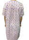 Womens 100% Cotton Short Sleeve Nightie Gown Night Sleepwear Pyjamas PJ Pajamas - Lilac - 12