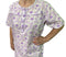 Womens 100% Cotton Short Sleeve Nightie Gown Night Sleepwear Pyjamas PJ Pajamas - Lilac - 12