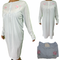 Womens Ladies Cotton Nightie Night Gown Pajamas Pyjamas Sleepwear PJ - White - 18