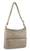 Pierre Cardin Woven Leather Ladies Cross-Body Bag Handbag - Taupe