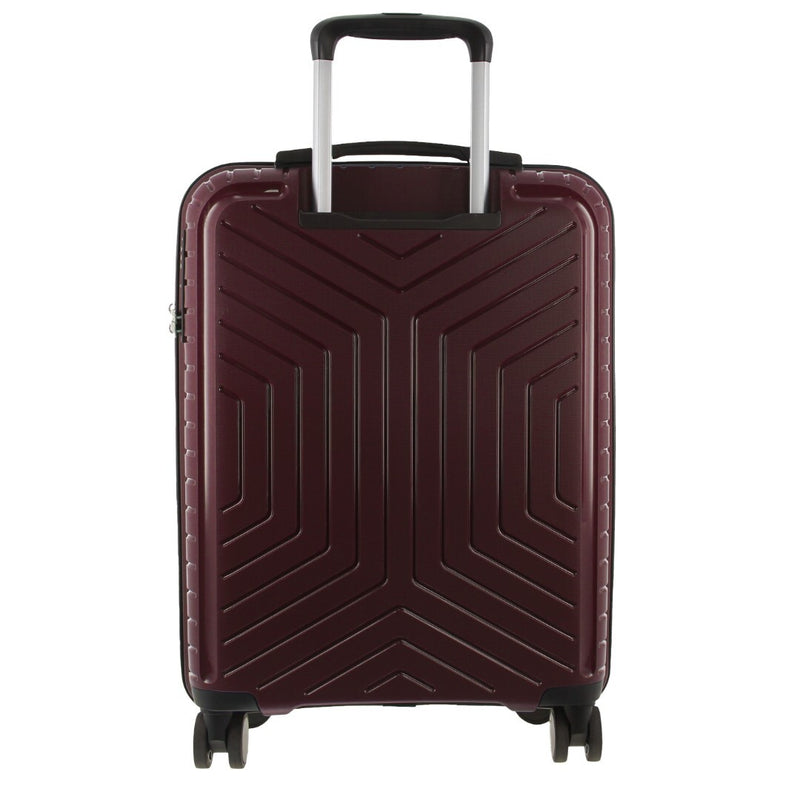 Pierre Cardin 3-Piece Hardshell Super Light Luggage Bags Travel Suitcase - Burgundy