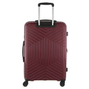 Pierre Cardin 76cm Large Hard-Shell Suitcase Travel Luggage Bag - Burgundy