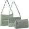 3-Piece Set Pierre Cardin Womens Woven Cross-Body Bag - Mint Green