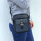 Pierre Cardin Pebbled Leather Organizer Bag Cross Body - Black/Navy