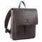 Pierre Cardin Premium Leather Backpack Travel Bag Satchel - Brown