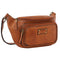 Pierre Cardin Women Sling Bum Bag Leather Crossbody Shoulder Travel Chest - Cognac