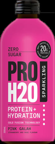 PRO H20 Sparkling 20g Protein Hydration Drink Zero Sugar Hydrate - Pink Galah