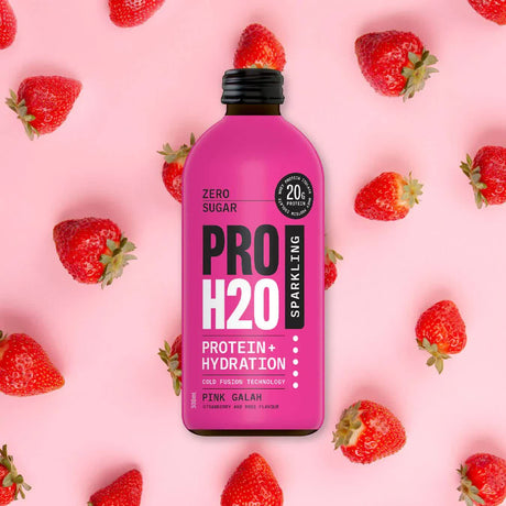 PRO H20 Sparkling 20g Protein Hydration Drink Zero Sugar Hydrate - Pink Galah