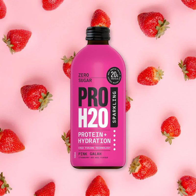 PRO H20 Sparkling 20g Protein Hydration Drink Zero Sugar Hydrate - Pink Galah