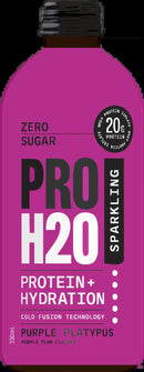 PRO H20 Sparkling Water 20g Protein Hydration Drink Zero Sugar - Purple Platypus