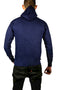 Adult Mens 100% Cotton Fleece Hoodie Jumper Pullover Sweater Warm Sweatshirt - Navy