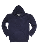 Adult Mens 100% Cotton Fleece Hoodie Jumper Pullover Sweater Warm Sweatshirt - Navy