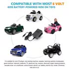 6V Kids RIDE ON Car Battery Charger Electric Toy motorcycle Scooter Power AC Adapter