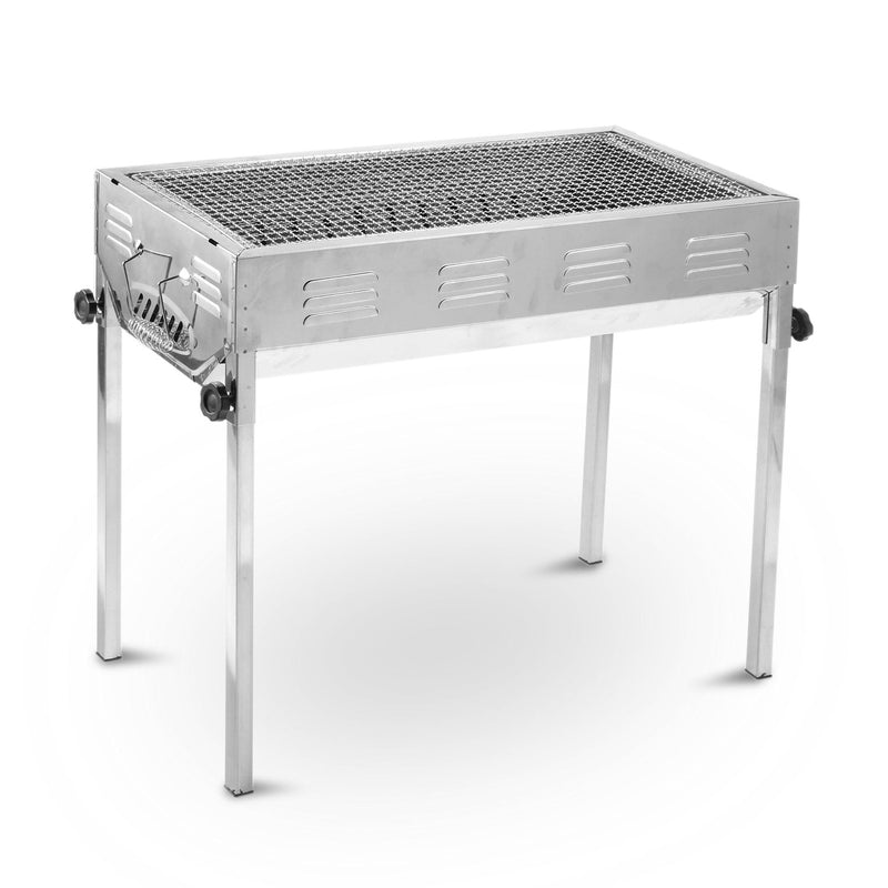 Stainless Steel Portable Outdoor BBQ Barbecue Grill Set Charcoal Kebab Picnic Camping Sets Large