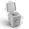 20L Outdoor Portable Camping Toilet 50 Flush