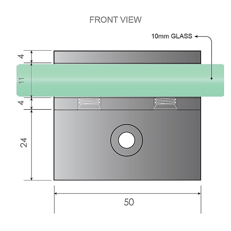 100cm Wall to Wall Frameless Shower Screen with Black Brackets and Brass Hinges, Square Double Pull Handle