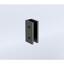 100x100cm Corner Frameless Shower Screen with Black Brackets and Brass Hinges, Round Knob Handle