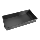 641 x 336 x 101mm Shower Niche Single Shelf Organizer No Tile Needed in Black