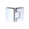 100cm Frameless Diamond Shower Screen with Chrome Brackets and SS Hinges, Square Knob Handle