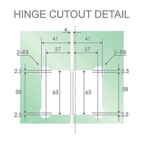 100cm Frameless Diamond Shower Screen with Chrome Brackets and SS Hinges, Round Knob Handle