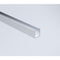 100cm Frameless Diamond Shower Screen with Channels and SS Hinges - Chrome