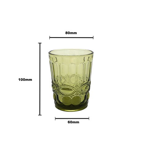 Faubourg Embossed Tumbler - 250ml green