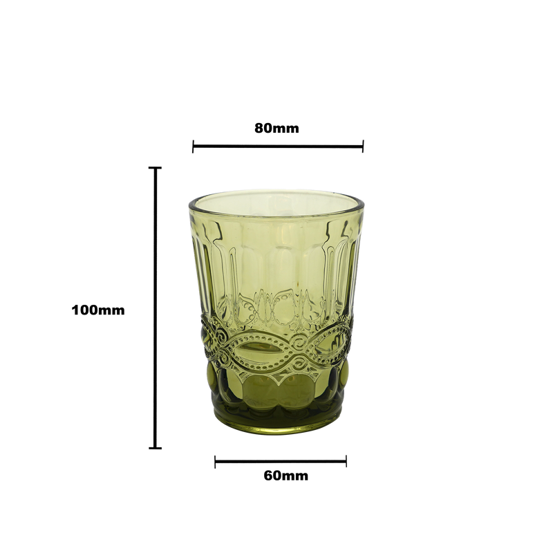 Faubourg Embossed Tumbler - 250ml green