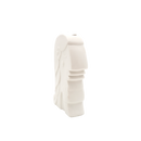 Soie White Ceramic Vase