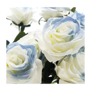 Faux Rose Bouquet Stem blue